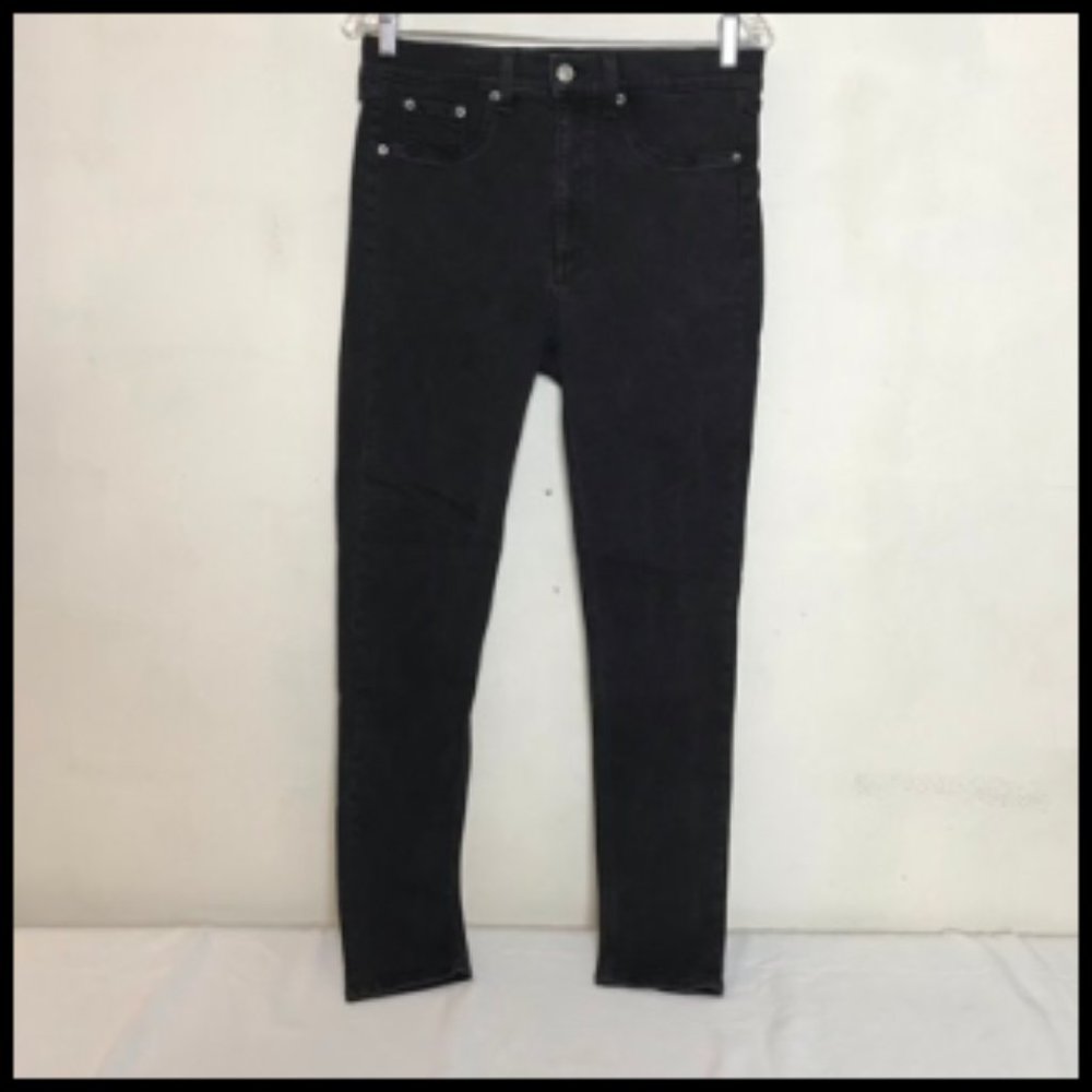 rag & bone Hi Rise Ankle Skinny Black Jeans Size 30